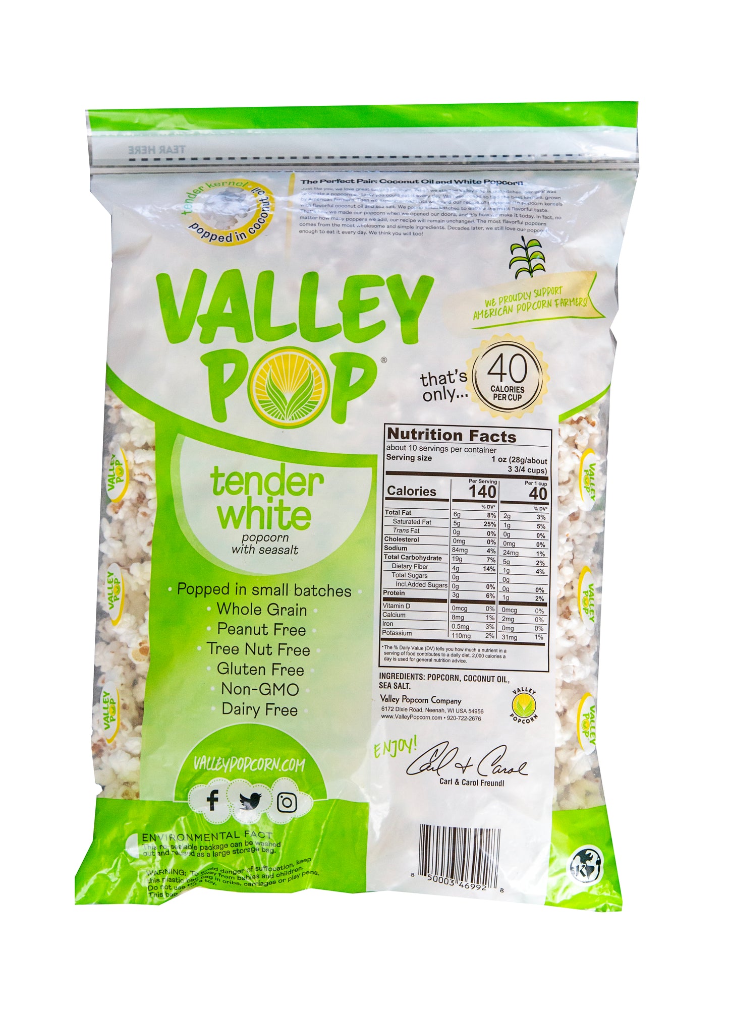 8ct - 10oz Case of White Popcorn