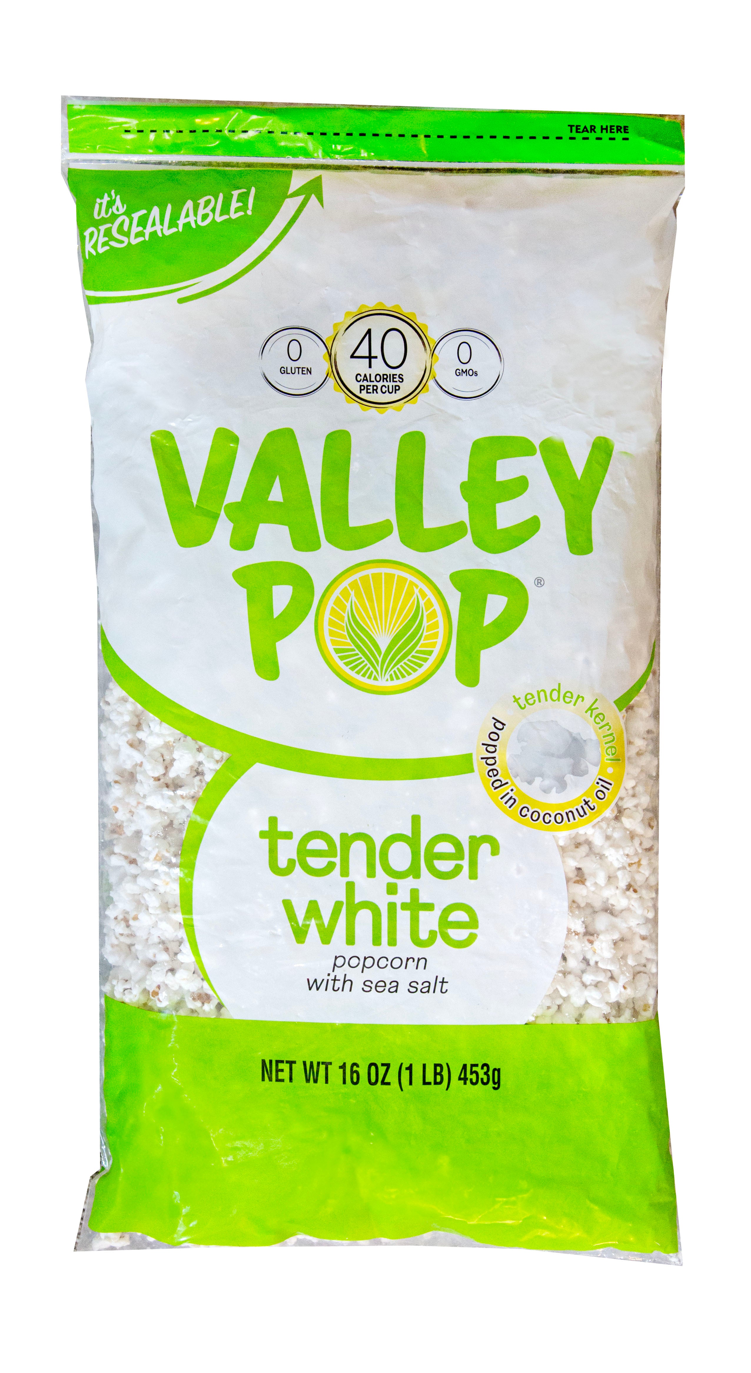 Valley Pop - 16 oz Big Bag of White Popcorn