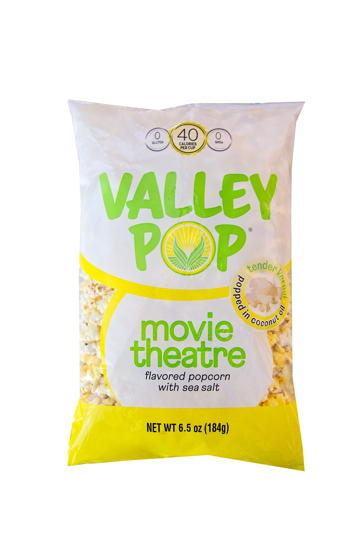 6 Count - 6.5 oz Bag of Movie Theater Yellow Popcorn