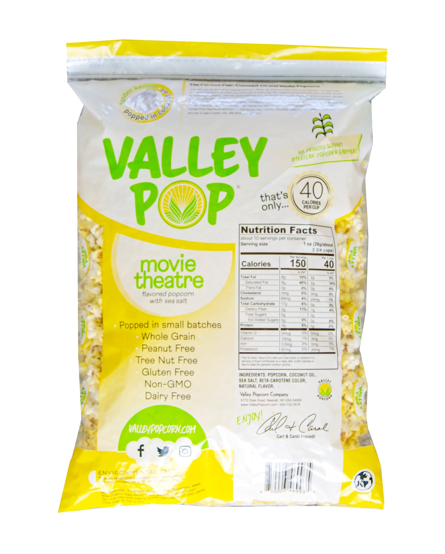 8ct - 10oz Case of Yellow Popcorn (Movie Theater)