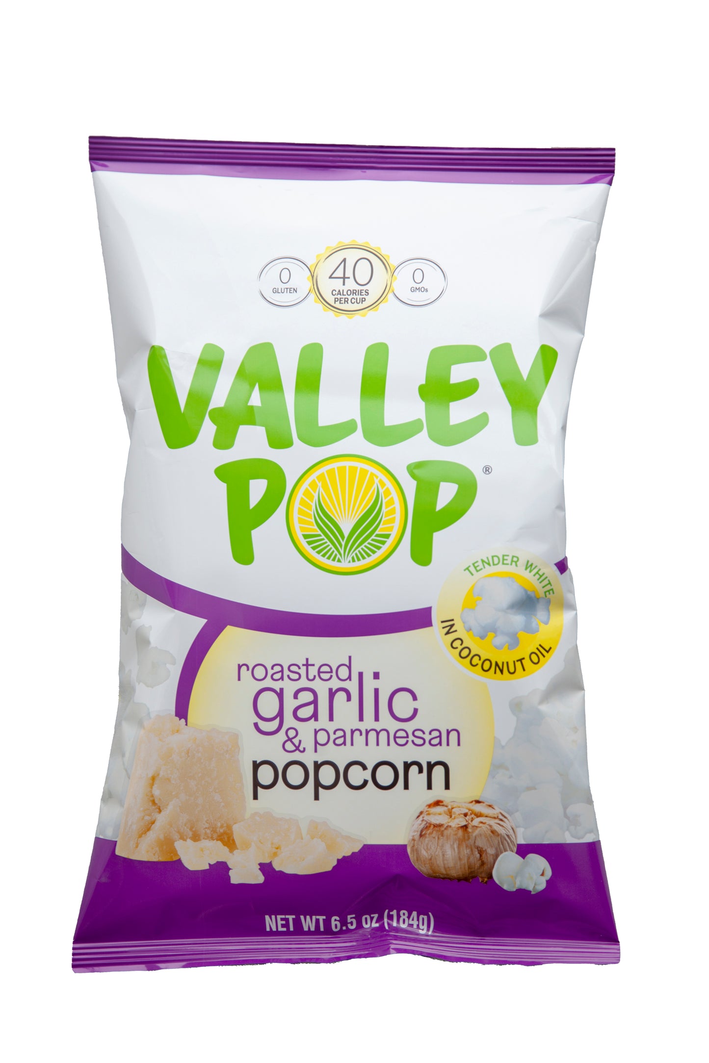 6 Count - 6.5oz Bag of Parmesan and Roasted Garlic Popcorn