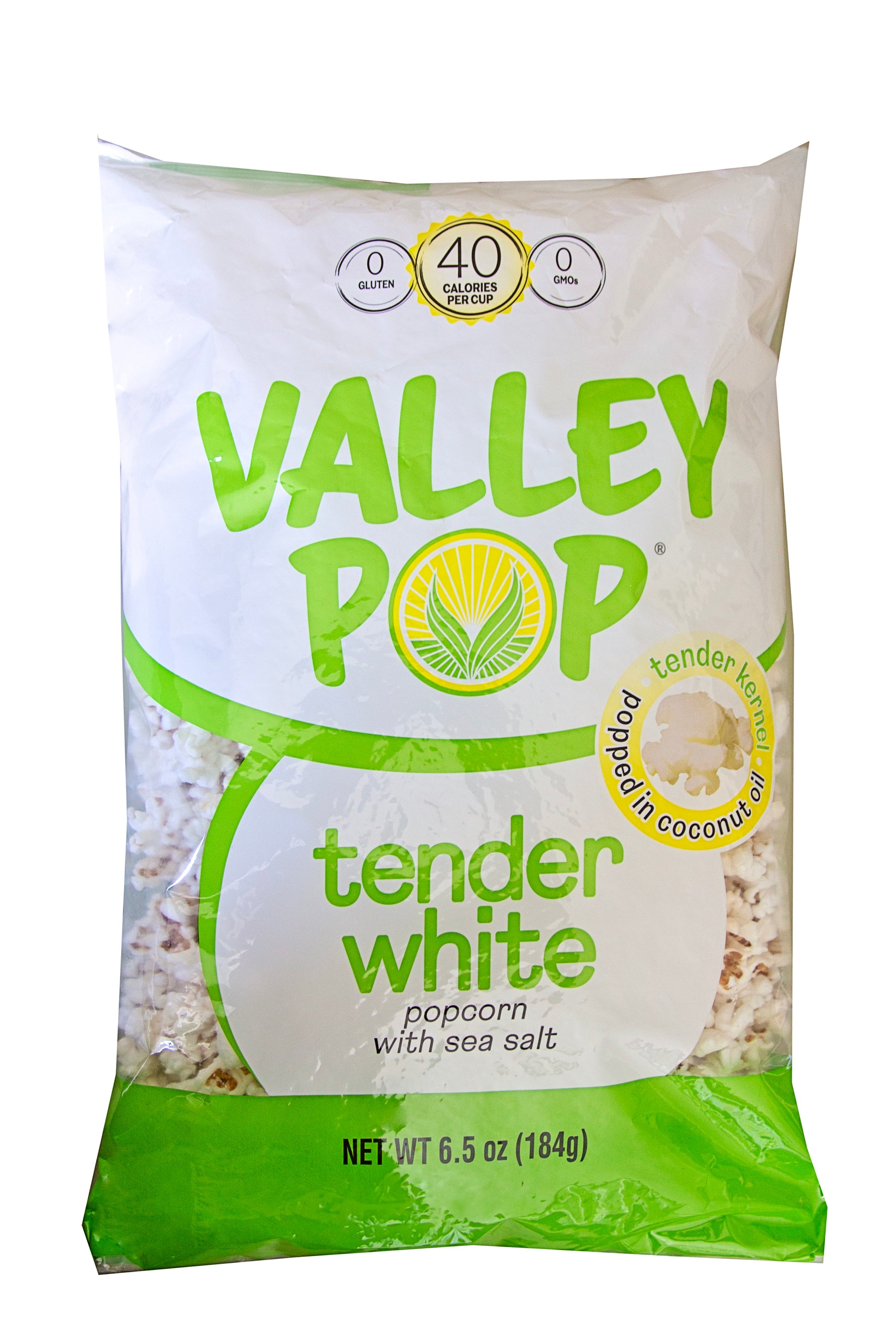 Valley Pop - 6.5 oz Bag of White Popcorn - 6 Count