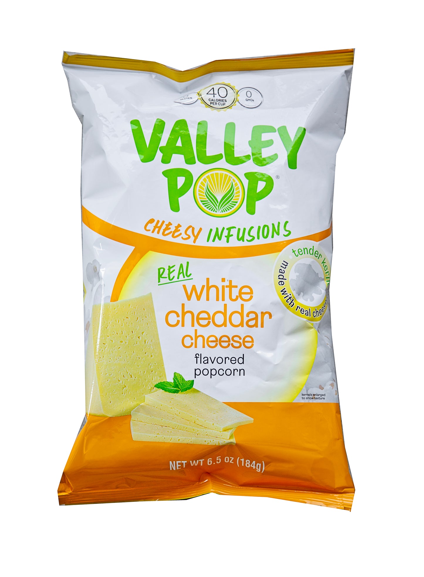 6 Count - 6.5oz Bag of White Cheddar Cheese Popcorn