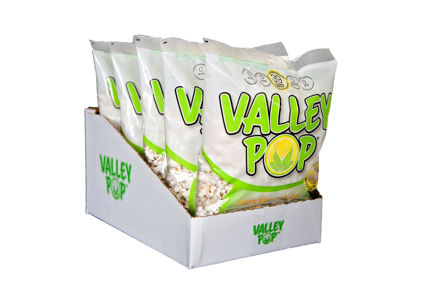 Box of 2 oz Bag of White Popcorn