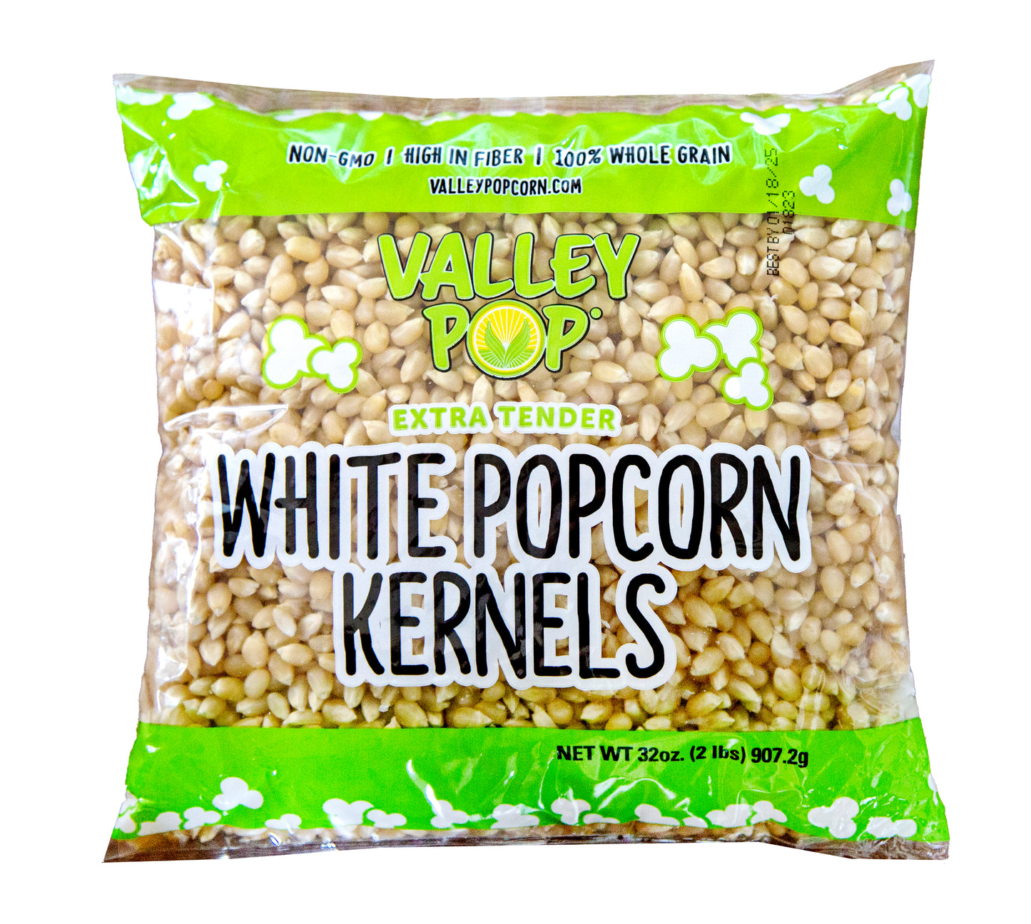 12 Count - 2 lb Bag Non-GMO White Popcorn Kernels